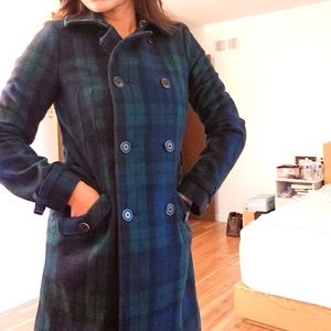Winter Checkered Coat, good condition